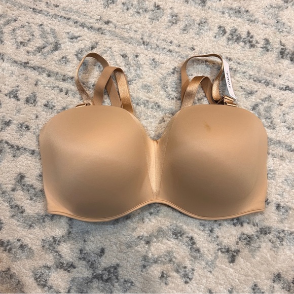 Lot 2 Soma Bra Size 38G Stunning Starlet Strapless Amber Smooth Balconette Black - Picture 2 of 7